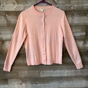 J. Crew Light Pink Women's 100% Cotton Cardigan